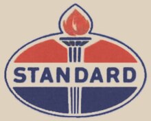 and standard signs oil amoco vintage