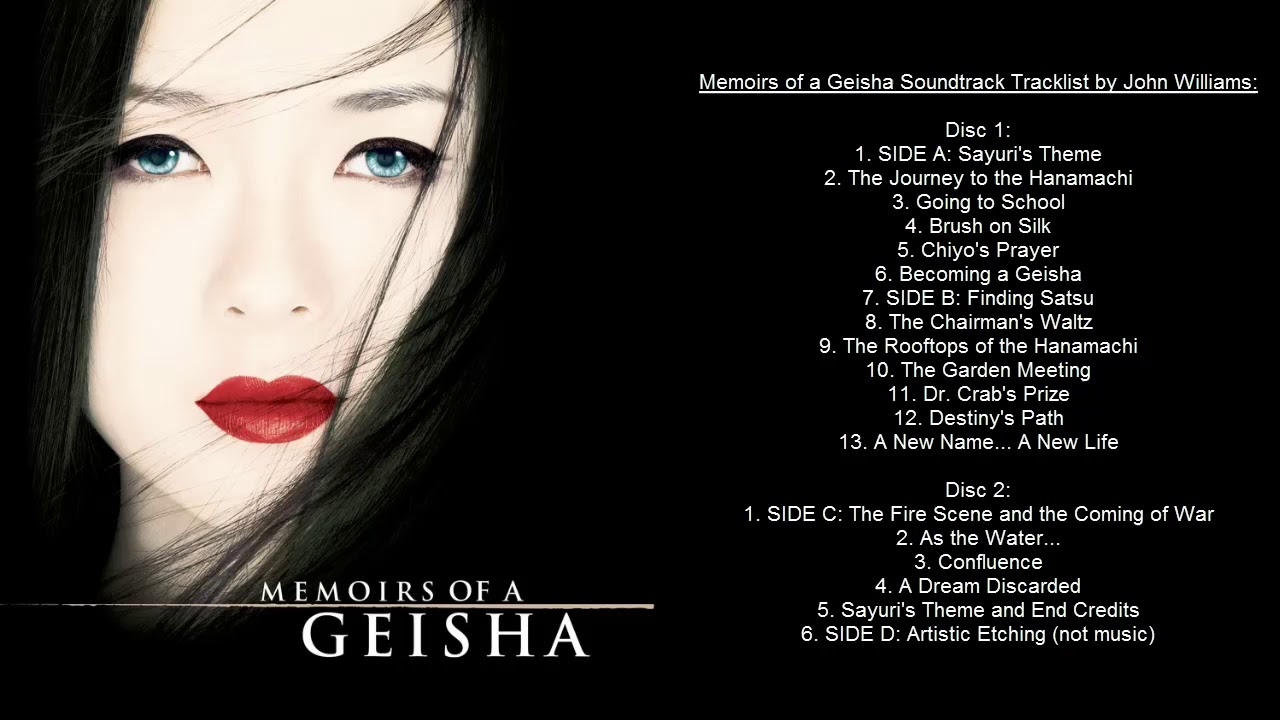 memiores of a geisha soundtrack