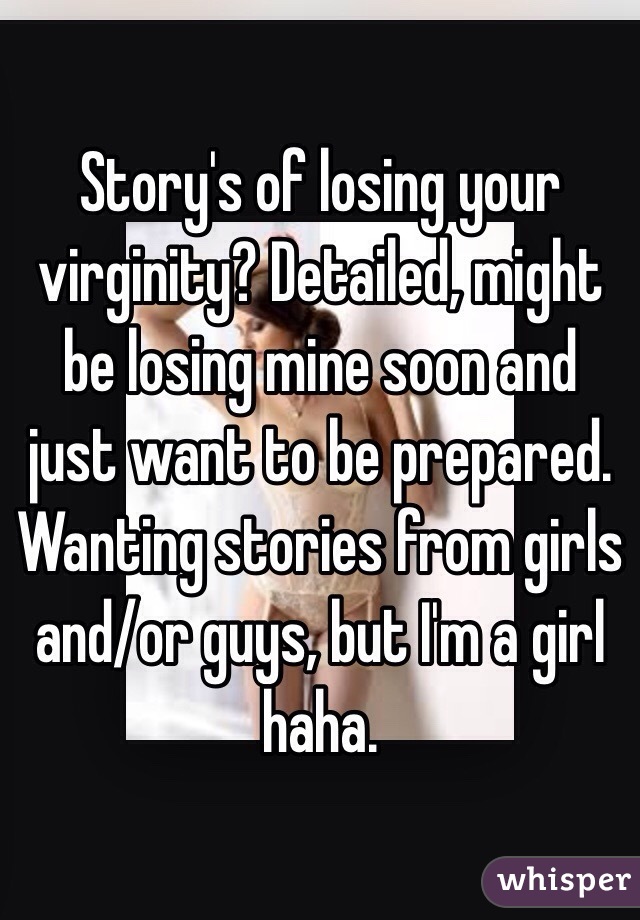 girl story losing virginity their