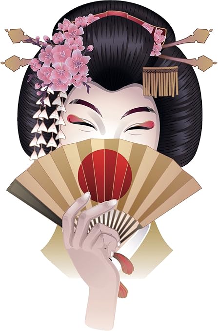girl cartoon geisha