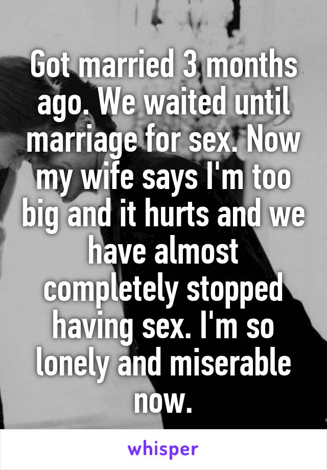 is sex marriage for