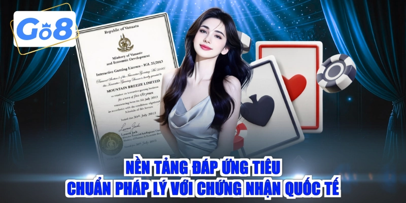 Nền tảng đáp ứng tiêu chuẩn pháp lý với chứng nhận quốc tế 